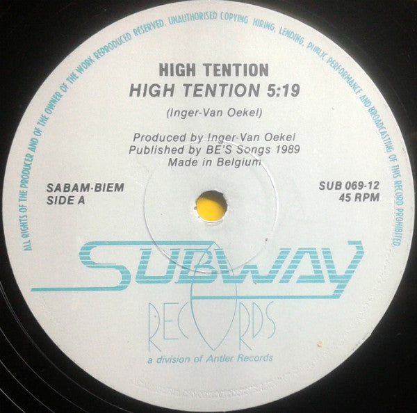 High Tention : High Tention (12")