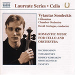 the album cover for Vytautas Sondeckis - Romantic Music for Cello [Laureate Series: Cello]