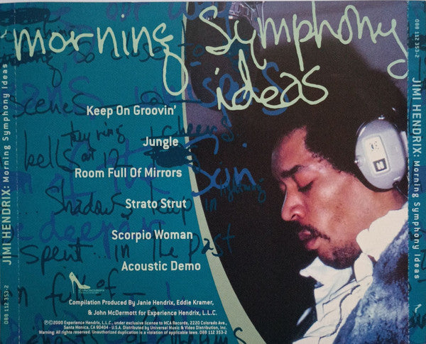 Jimi Hendrix : Morning Symphony Ideas (CD, Album)