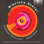 the album cover for Claudia Giottoli / Puliti,Paolo / Benedetti,Natali - Giacinto Scelsi: Complete Flute Music