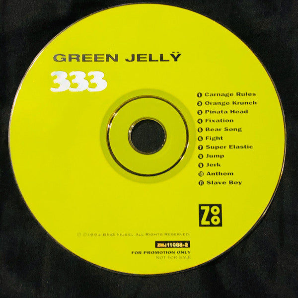 Green Jellÿ : 333 (CD, Album, Promo)