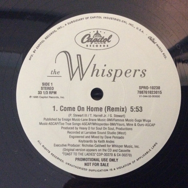 The Whispers : Come On Home ( Remix ) (12", Pro)