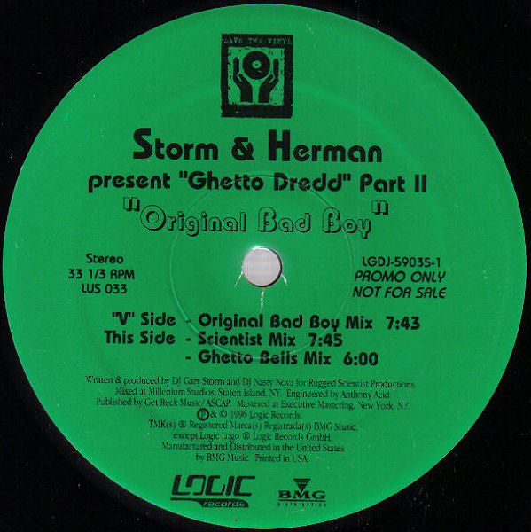 Storm & Herman : Ghetto Dredd Part II (12", Promo)