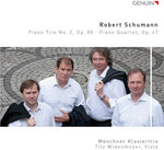 the album cover for Schumann / Munich Piano Trio / Widenmeyer - Schumann: Piano Trio No. 2, Op. 80 - Piano Quartet, Op. 47