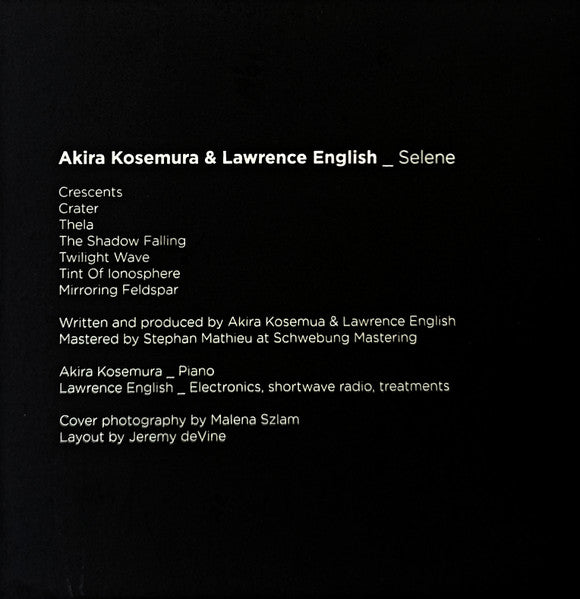 Akira Kosemura & Lawrence English : Selene (CD, Album)