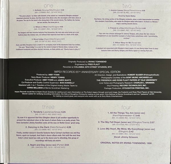 Duke Ellington And His Orchestra : Ellington Indigos (2xLP, Album, Mono, Ltd, Num, RE, RM, S/Edition)