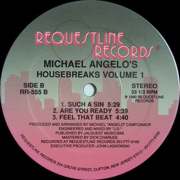 Michael Angelo : Housebreaks Volume 1 (12")