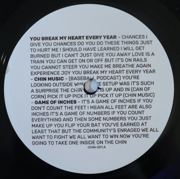 Chin Music : Chin Music (7", S/Sided, Etch, Ltd)