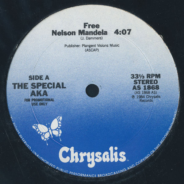 The Special AKA : (Free) Nelson Mandela (12", Promo)