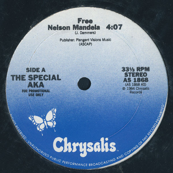 The Special AKA : (Free) Nelson Mandela (12", Promo)