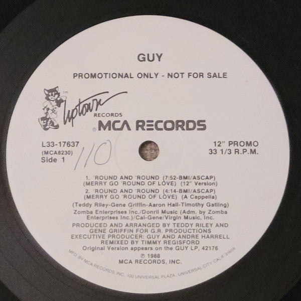 Guy : Round And Round (Merry Go Round Of Love)(12", Promo)