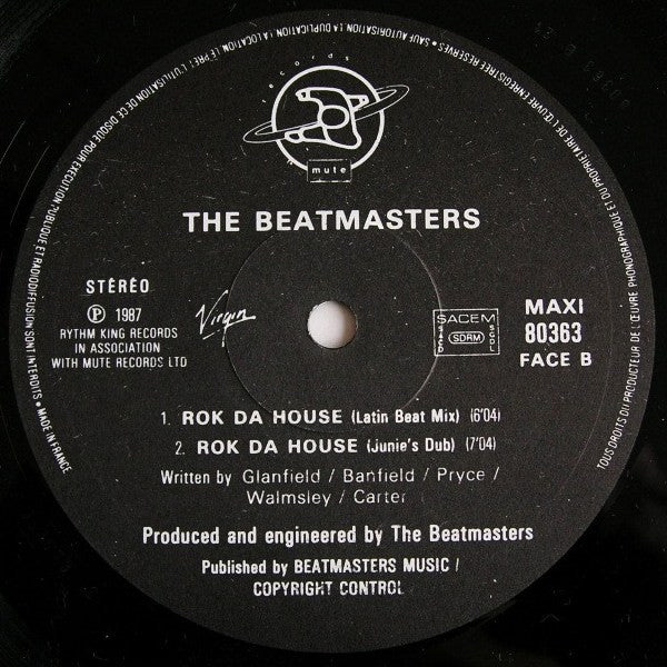 The Beatmasters Featuring The Cookie Crew : Rok Da House (12", Maxi)