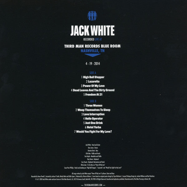 Jack White (2) / Witch (3) / Dinosaur Jr. / Mudhoney : Third Man Live (3xLP, Blu + 7", Blu + Box)