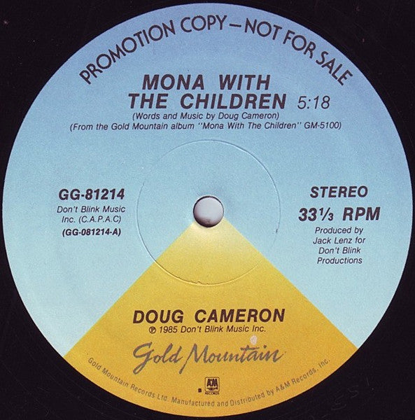 Doug Cameron (2) : Mona With The Children (12", Single, Promo)