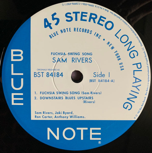 Sam Rivers : Fuchsia Swing Song (2x12", Album, Ltd, Num, RE, Gat)