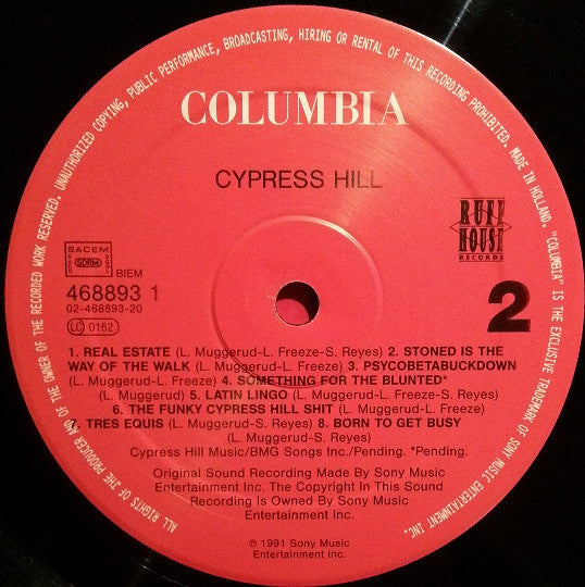 Cypress Hill : Cypress Hill (LP, Album, RE, RP)
