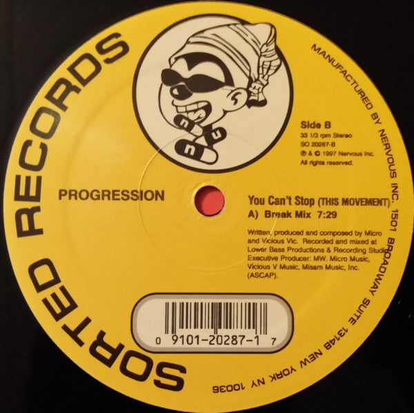 Progression : You Can't Stop (This Movement) (12")