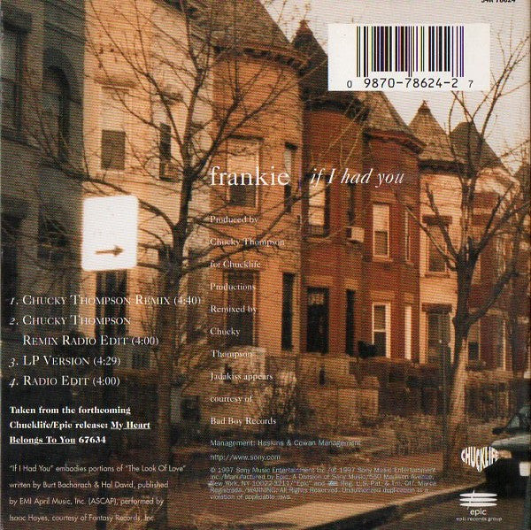 Frankie (4) : If I Had You (CD, Single)