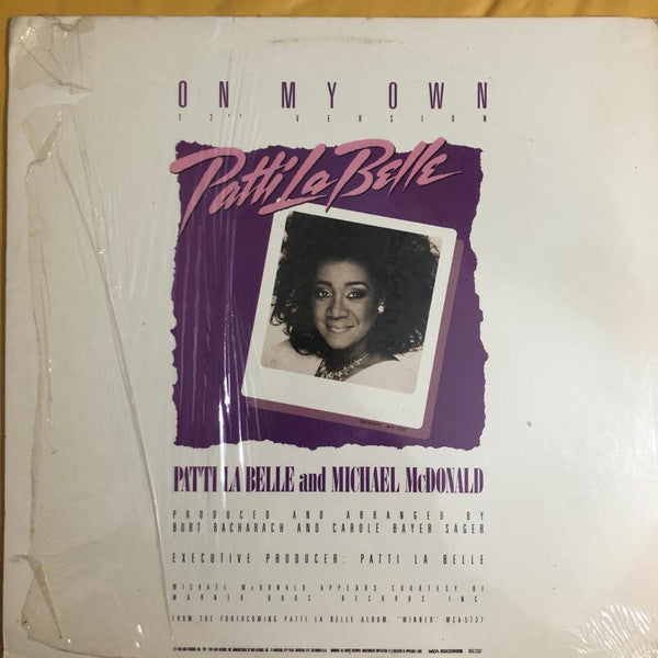 Patti La Belle* And Michael McDonald : On My Own (12", Single, Glo)