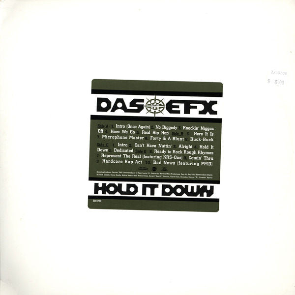 Das EFX : Hold It Down (2xLP, Album, Promo, Cle)