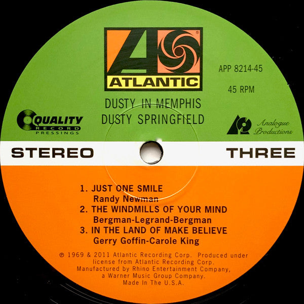Dusty Springfield : Dusty In Memphis (2xLP, Album, Ltd, RE, RM, 200)
