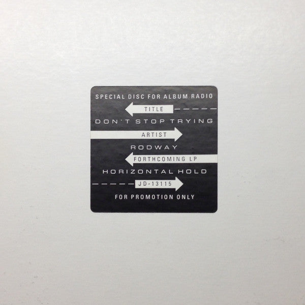 Steve Rodway : Don't Stop Trying (Long Version) (12", Promo)