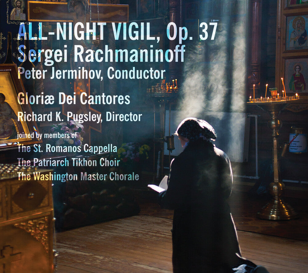 the album cover for Rachmaninoff / Patriarch Tikhon Choir / Jermihov - Rachmaninoff: All-Night Vigil, op. 37