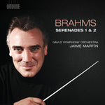 the album cover for Brahms / Gavle Symphony Orchestra / Martin - Johannes Brahms: Serenades 1 & 2