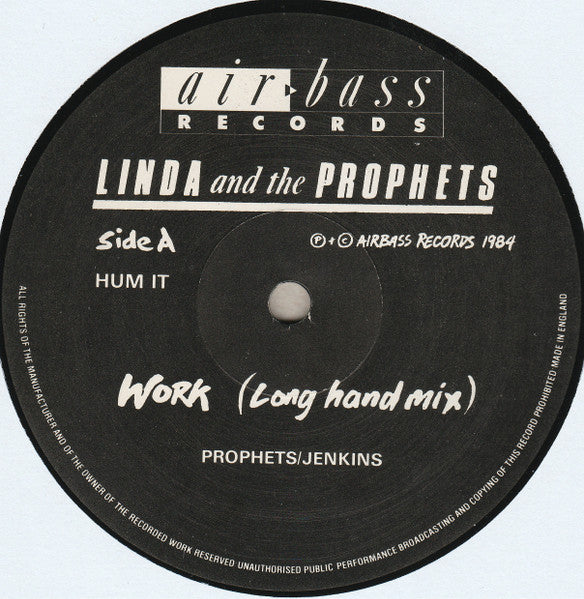 Linda And The Prophets : Work (12", Maxi)