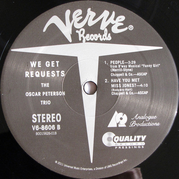 The Oscar Peterson Trio : We Get Requests (2x12", Album, Ltd, RE, RM, 200)
