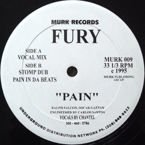 Fury : Pain (12")