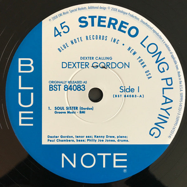 Dexter Gordon : Dexter Calling (2x12", Album, Ltd, Num, RE, 180)