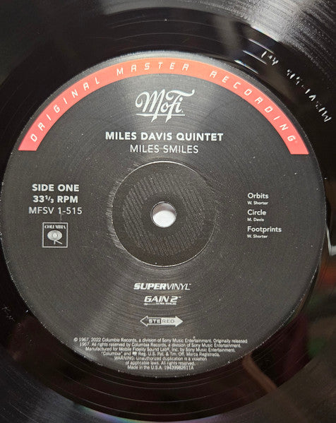 Miles Davis Quintet* : Miles Smiles (LP, Album, Num, RE, S/Edition, Rem)