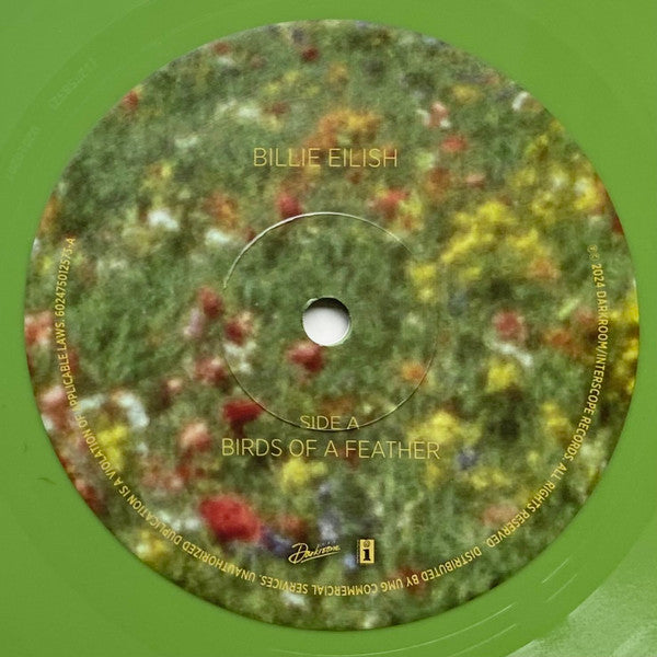 Billie Eilish : Birds Of A Feather (7", Single, Bioplastic, Ltd, Gre)