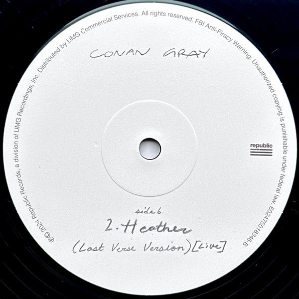 Conan Gray : Heather (12", Single, Ltd, Bla)