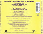 Aaliyah : Age Ain't Nothing But A Number (CD, Maxi)