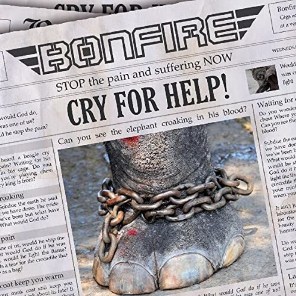 the album cover for Bonfire - Cry4help [Import]