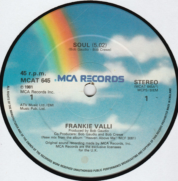 Frankie Valli : Soul (12")