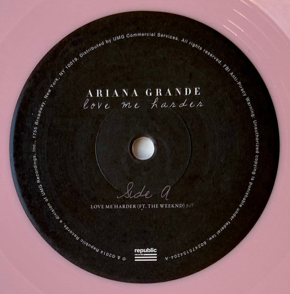 Ariana Grande : Love Me Harder (7", Single, Ltd, Pin)