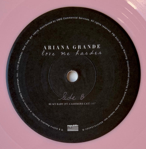 Ariana Grande : Love Me Harder (7", Single, Ltd, Pin)