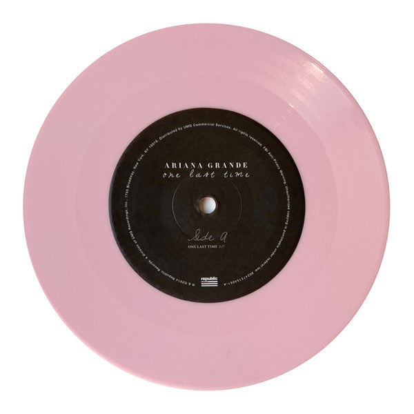 Ariana Grande : One Last Time (7", Single, Ltd, Pin)