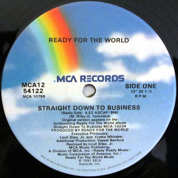 Ready For The World : Straight Down To Business (12", Single)