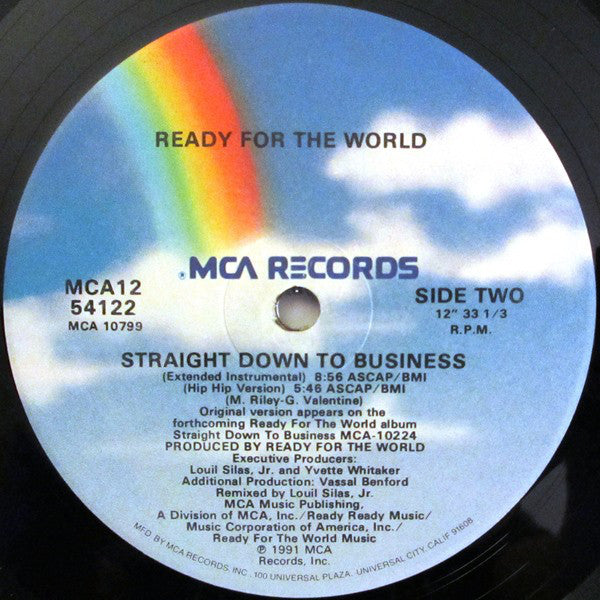 Ready For The World : Straight Down To Business (12", Single)