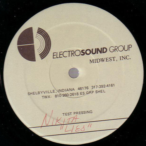 Nikita* : I'll Live (Don't Tell Me Lies) (12", TP)