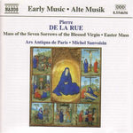 the album cover for P. DE LA RUE - Mass of the Seven Sorrows of the Blessed Virgin