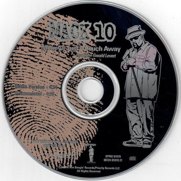 Mack 10 Featuring Gerald Levert : Money's Just A Touch Away (CD, Single, Promo)