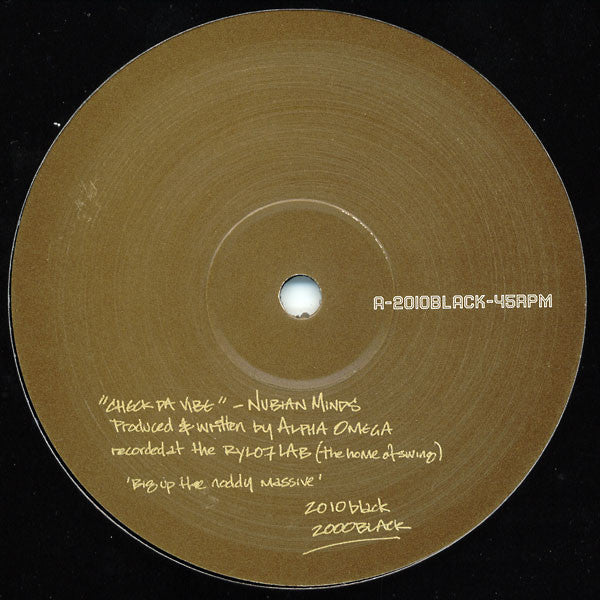 Nubian Minds* : Check Da Vibe (12", S/Sided)
