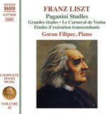 the album cover for Liszt / Filipec - Liszt: Paganini Studies
