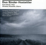 the album cover for Binder/Hostettler - Music for Flute & Guitar
