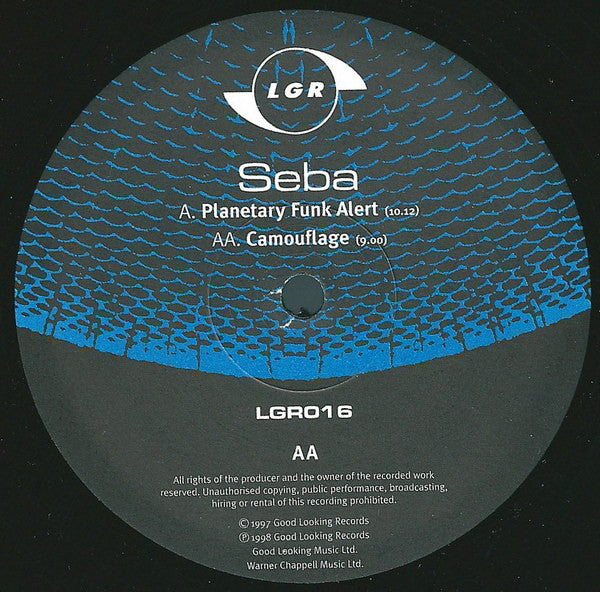 Seba : Planetary Funk Alert / Camouflage (12", Blu)